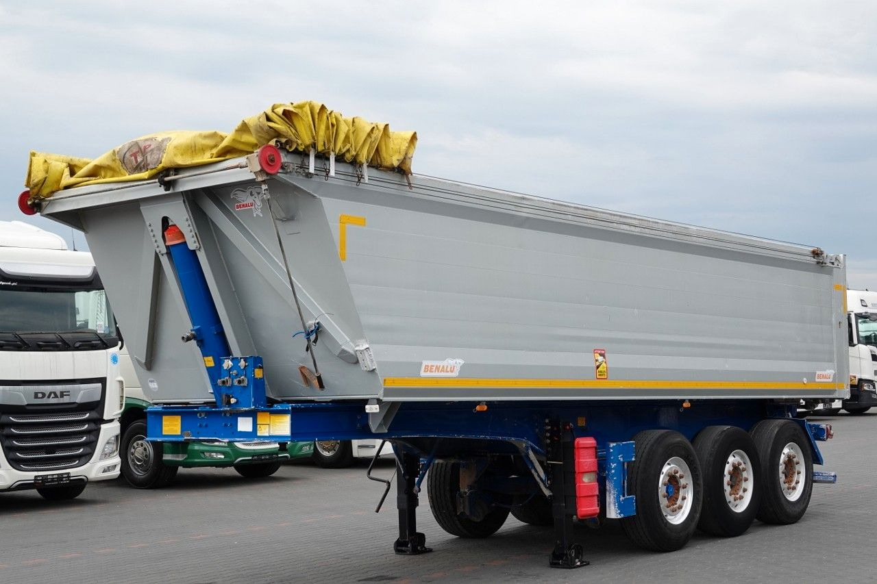 Benalu WYWROTKA / 26 m3 / ALUMINIOWA / OŚ PODNOSZONA / - Tipper semi-trailer: picture 2 Benalu WYWROTKA / 26 m3 / ALUMINIOWA / OŚ PODNOSZONA / - Tipper semi-trailer: picture 2