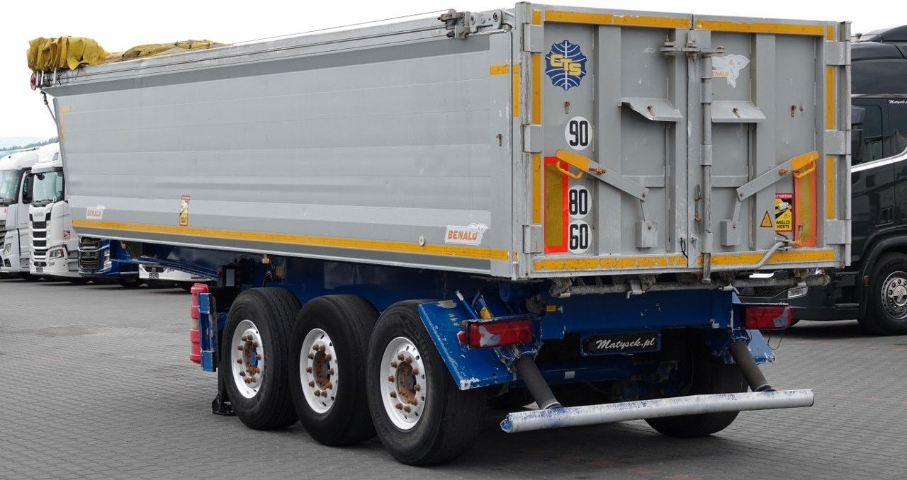 Benalu WYWROTKA / 26 m3 / ALUMINIOWA / OŚ PODNOSZONA / - Tipper semi-trailer: picture 5 Benalu WYWROTKA / 26 m3 / ALUMINIOWA / OŚ PODNOSZONA / - Tipper semi-trailer: picture 5