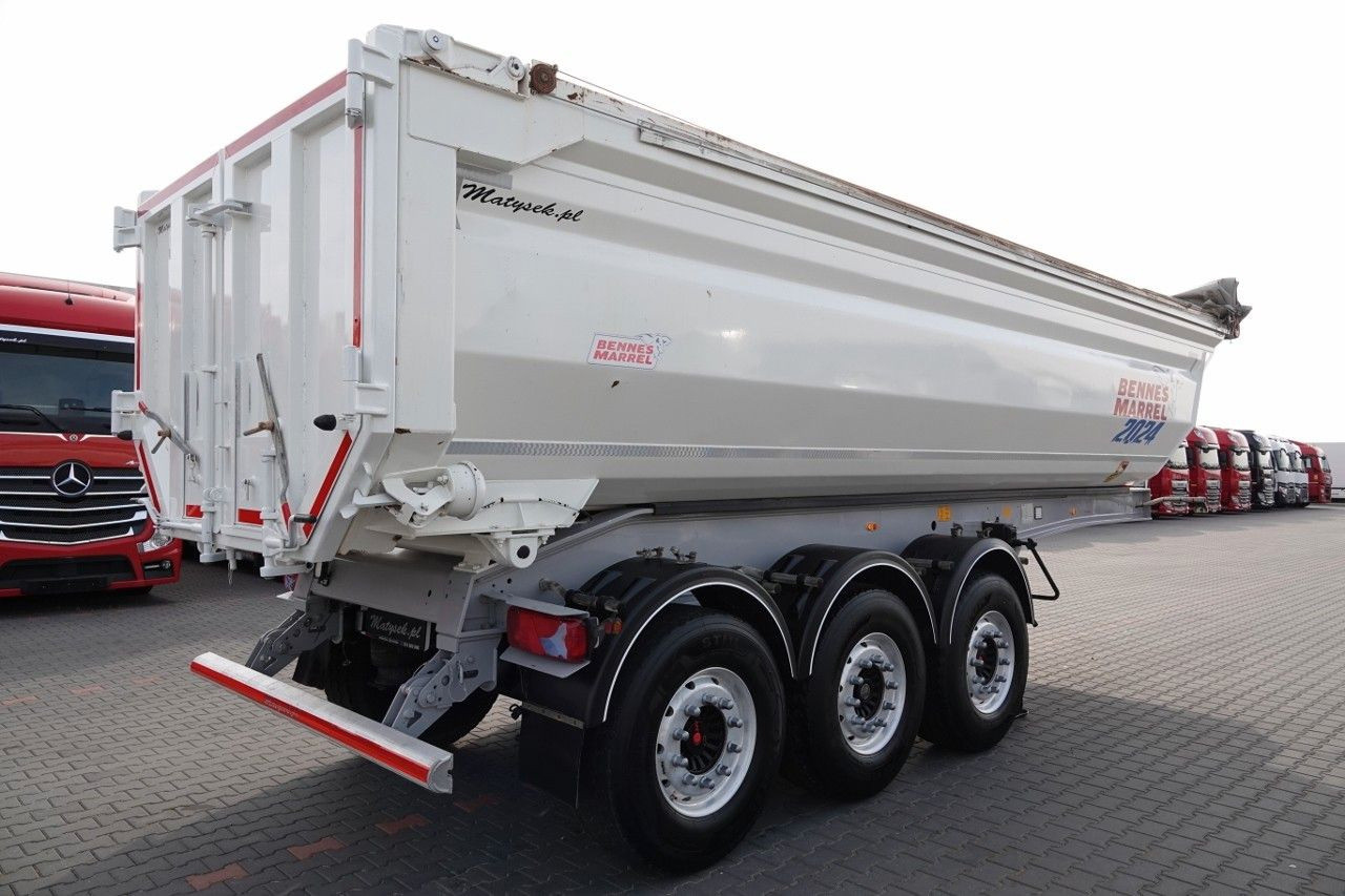 Tipper semi-trailer Benalu WYWROTKA 27 m3 / STALOWA / RYNNA WANNA HP / oś p: picture 9