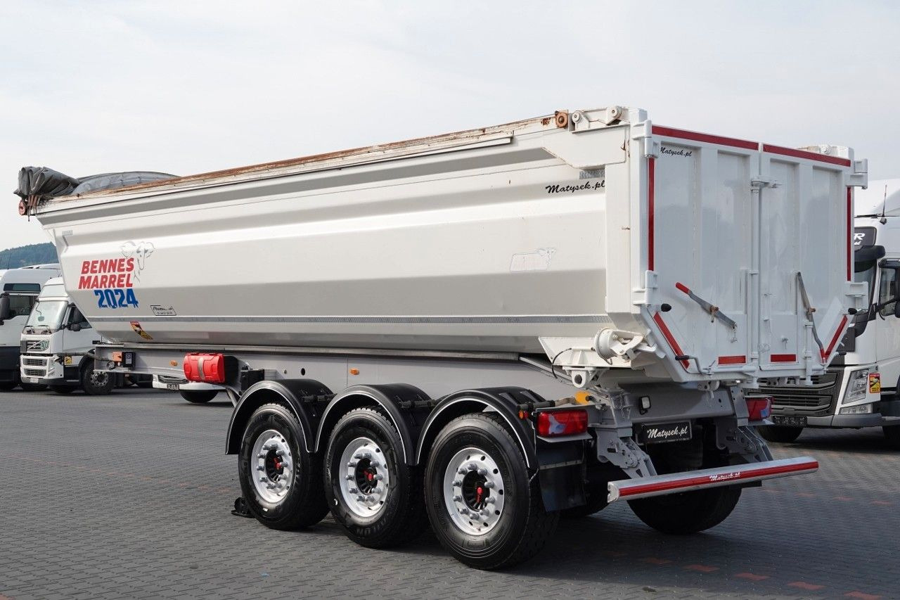 Tipper semi-trailer Benalu WYWROTKA 27 m3 / STALOWA / RYNNA WANNA HP / oś p: picture 6