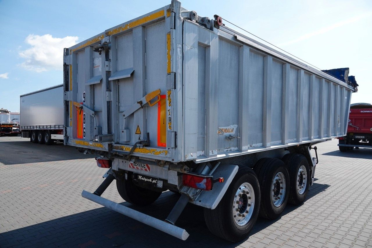 Tipper semi-trailer Benalu WYWROTKA / 28 m3 / ALUMINIOWA / OŚ PODNOSZONA /: picture 7