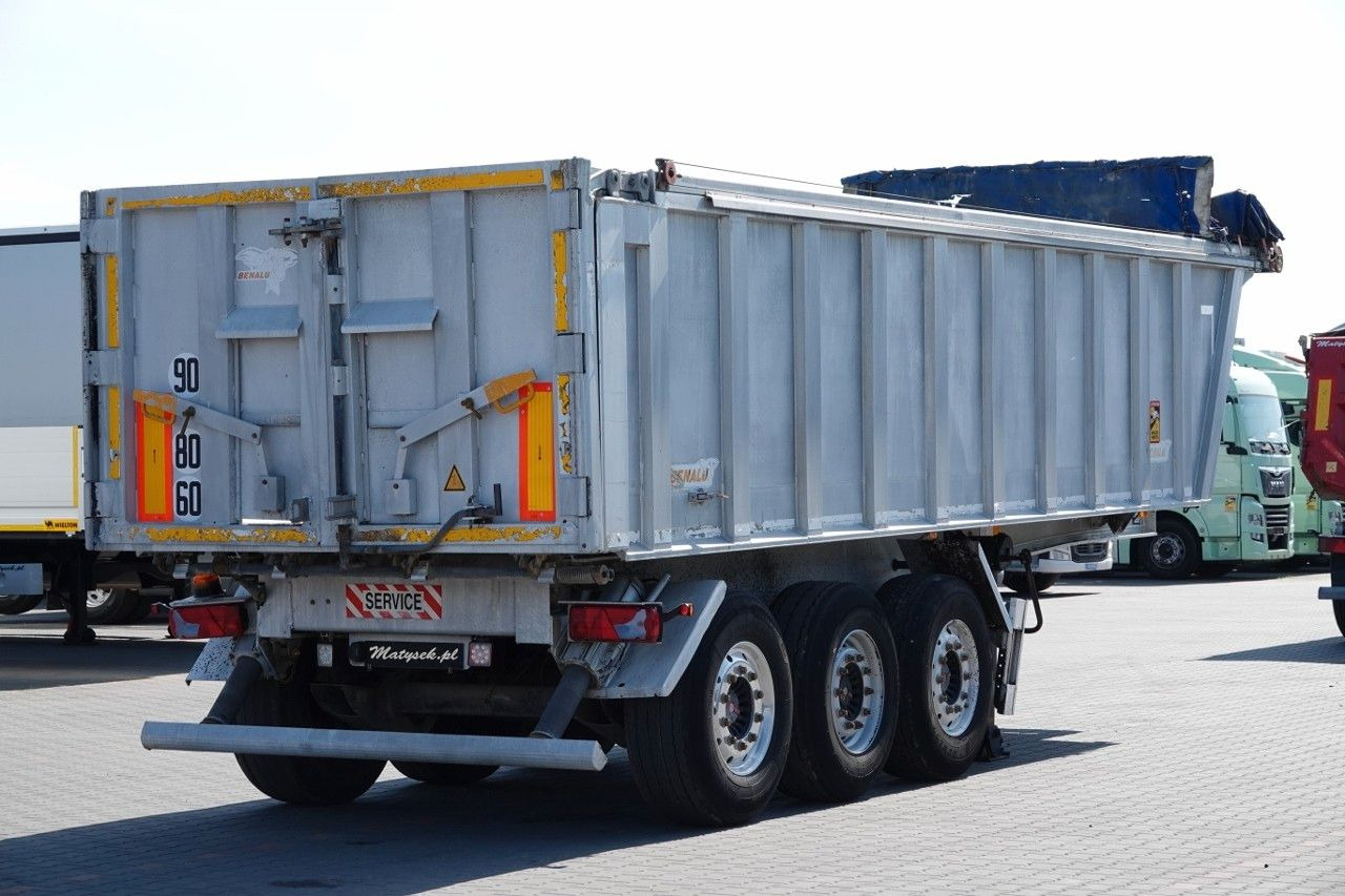 Benalu WYWROTKA / 28 m3 / ALUMINIOWA / OŚ PODNOSZONA / - Tipper semi-trailer: picture 4 Benalu WYWROTKA / 28 m3 / ALUMINIOWA / OŚ PODNOSZONA / - Tipper semi-trailer: picture 4