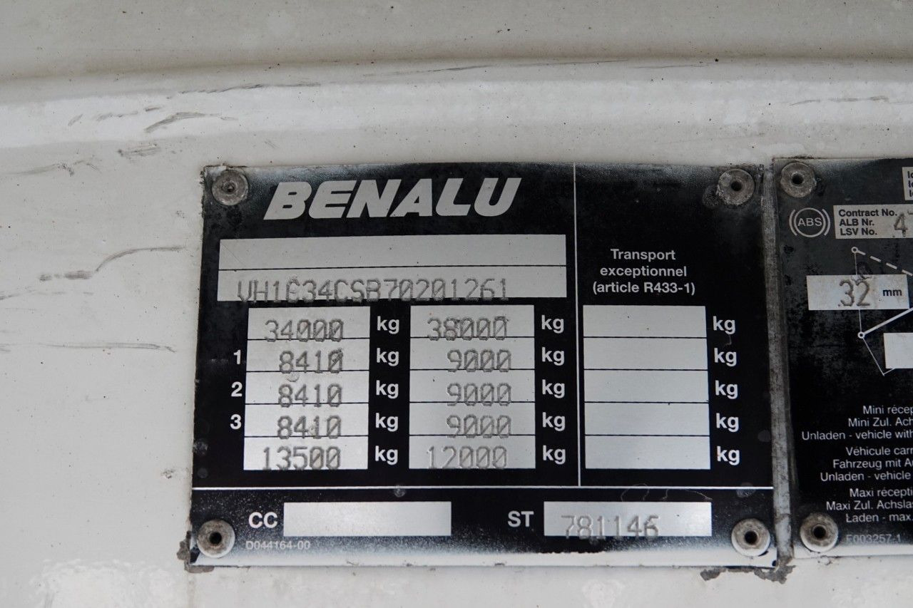 Tipper semi-trailer Benalu WYWROTKA ALUMINIOWA / 80 m3: picture 17 Tipper semi-trailer Benalu WYWROTKA ALUMINIOWA / 80 m3: picture 17