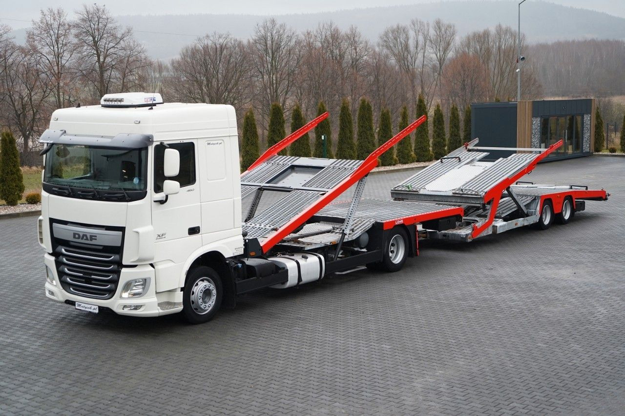 DAF XF 480 / LORA / LOHR / 16,5 M / 4 DOSTAWCZAKI / - Car transporter truck: picture 1 DAF XF 480 / LORA / LOHR / 16,5 M / 4 DOSTAWCZAKI / - Car transporter truck: picture 1