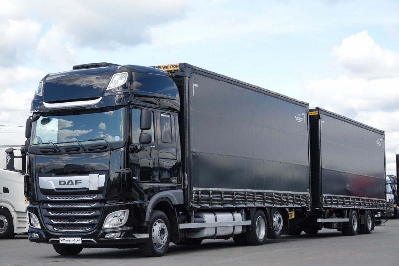 DAF XF 480 / ZESTAW TANDEM / 120 M3 / PRZEJAZDOWY / - Curtain side truck: picture 1 DAF XF 480 / ZESTAW TANDEM / 120 M3 / PRZEJAZDOWY / - Curtain side truck: picture 1