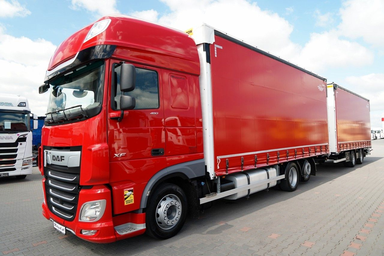 DAF XF 480 / ZESTAW TANDEM / 120 M3 / PRZEJAZDOWY / - Curtain side truck: picture 3 DAF XF 480 / ZESTAW TANDEM / 120 M3 / PRZEJAZDOWY / - Curtain side truck: picture 3