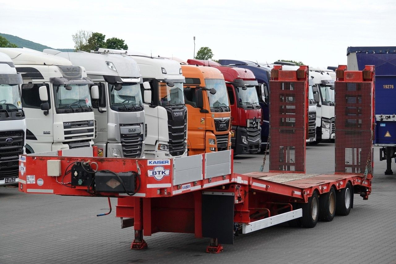 Kaiser S450 / NACZEPA LAWETA / NISKOPODWOZIE / PODEST H - Low loader semi-trailer: picture 1 Kaiser S450 / NACZEPA LAWETA / NISKOPODWOZIE / PODEST H - Low loader semi-trailer: picture 1