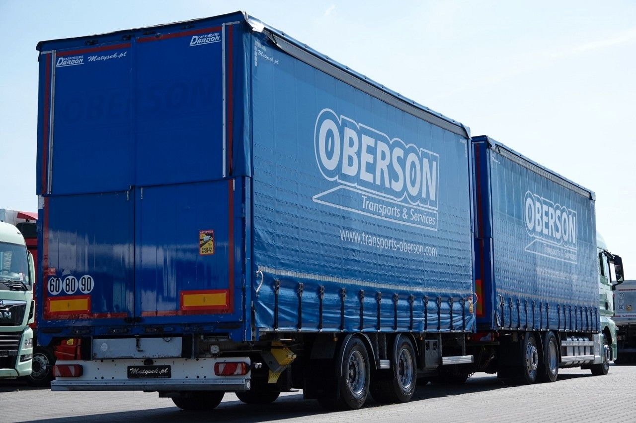 MAN TGX 26.460 / ZESTAW TANDEM PRZEJAZDOWY / 120 M3 - Curtain side truck: picture 4 MAN TGX 26.460 / ZESTAW TANDEM PRZEJAZDOWY / 120 M3 - Curtain side truck: picture 4