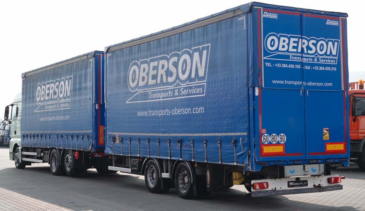 MAN TGX 26.460 / ZESTAW TANDEM PRZEJAZDOWY / 120 M3 - Curtain side truck: picture 5 MAN TGX 26.460 / ZESTAW TANDEM PRZEJAZDOWY / 120 M3 - Curtain side truck: picture 5
