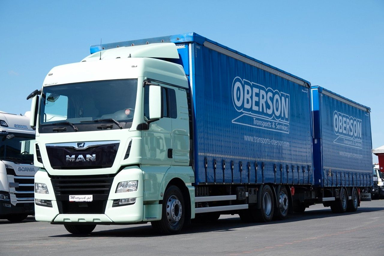 MAN TGX 26.460 / ZESTAW TANDEM PRZEJAZDOWY / 120 M3 - Curtain side truck: picture 2 MAN TGX 26.460 / ZESTAW TANDEM PRZEJAZDOWY / 120 M3 - Curtain side truck: picture 2