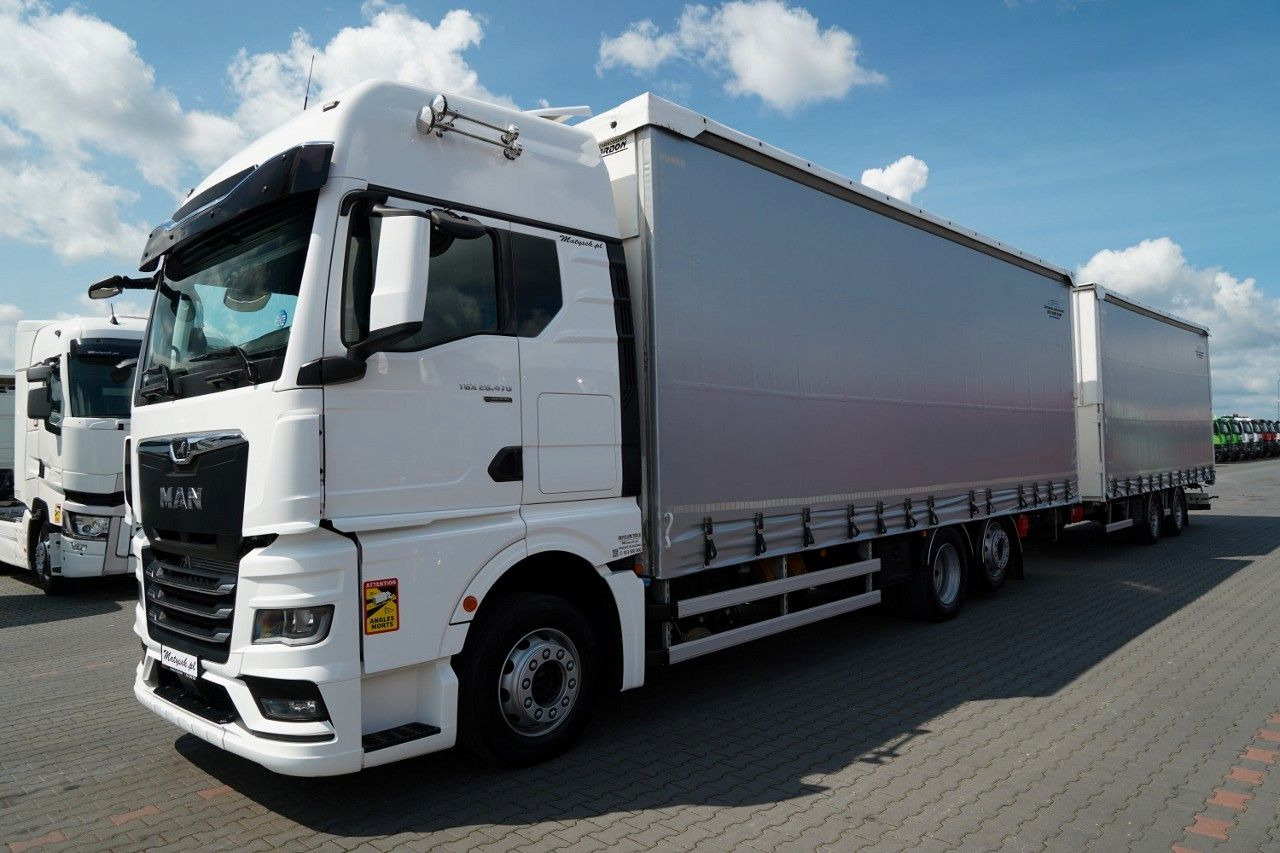 MAN TGX 26.470 / ZESTAW TANDEM 120 M3 / PRZEJAZDOWY - Curtain side truck: picture 2 MAN TGX 26.470 / ZESTAW TANDEM 120 M3 / PRZEJAZDOWY - Curtain side truck: picture 2
