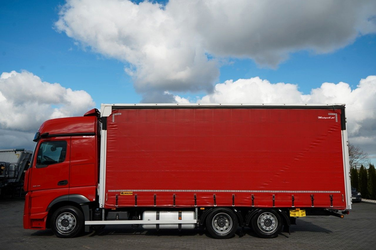 Mercedes-Benz ACTROS 2545 / SOLÓWKA / 6x2 / OŚ PODNOSZONA / B - Curtain side truck: picture 2 Mercedes-Benz ACTROS 2545 / SOLÓWKA / 6x2 / OŚ PODNOSZONA / B - Curtain side truck: picture 2