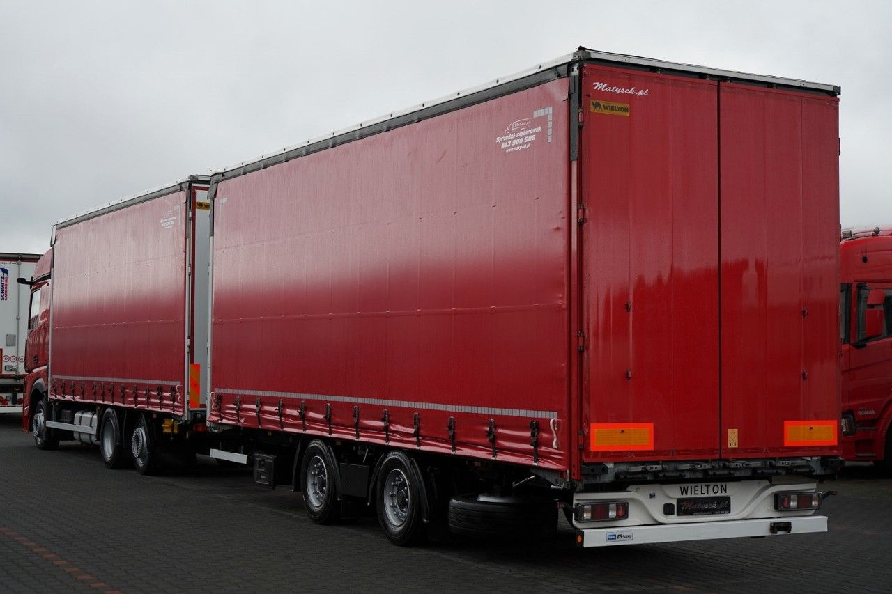 Mercedes-Benz ACTROS 2545 / ZESTAW TANDEM 120 M3 / PRZEJAZDOWY - Curtain side truck: picture 2 Mercedes-Benz ACTROS 2545 / ZESTAW TANDEM 120 M3 / PRZEJAZDOWY - Curtain side truck: picture 2
