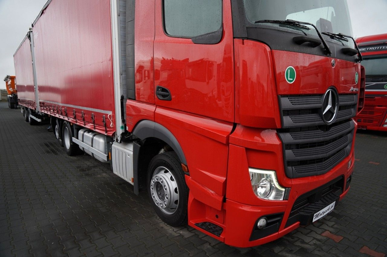 Mercedes-Benz ACTROS 2545 / ZESTAW TANDEM 120 M3 / PRZEJAZDOWY - Curtain side truck: picture 5 Mercedes-Benz ACTROS 2545 / ZESTAW TANDEM 120 M3 / PRZEJAZDOWY - Curtain side truck: picture 5