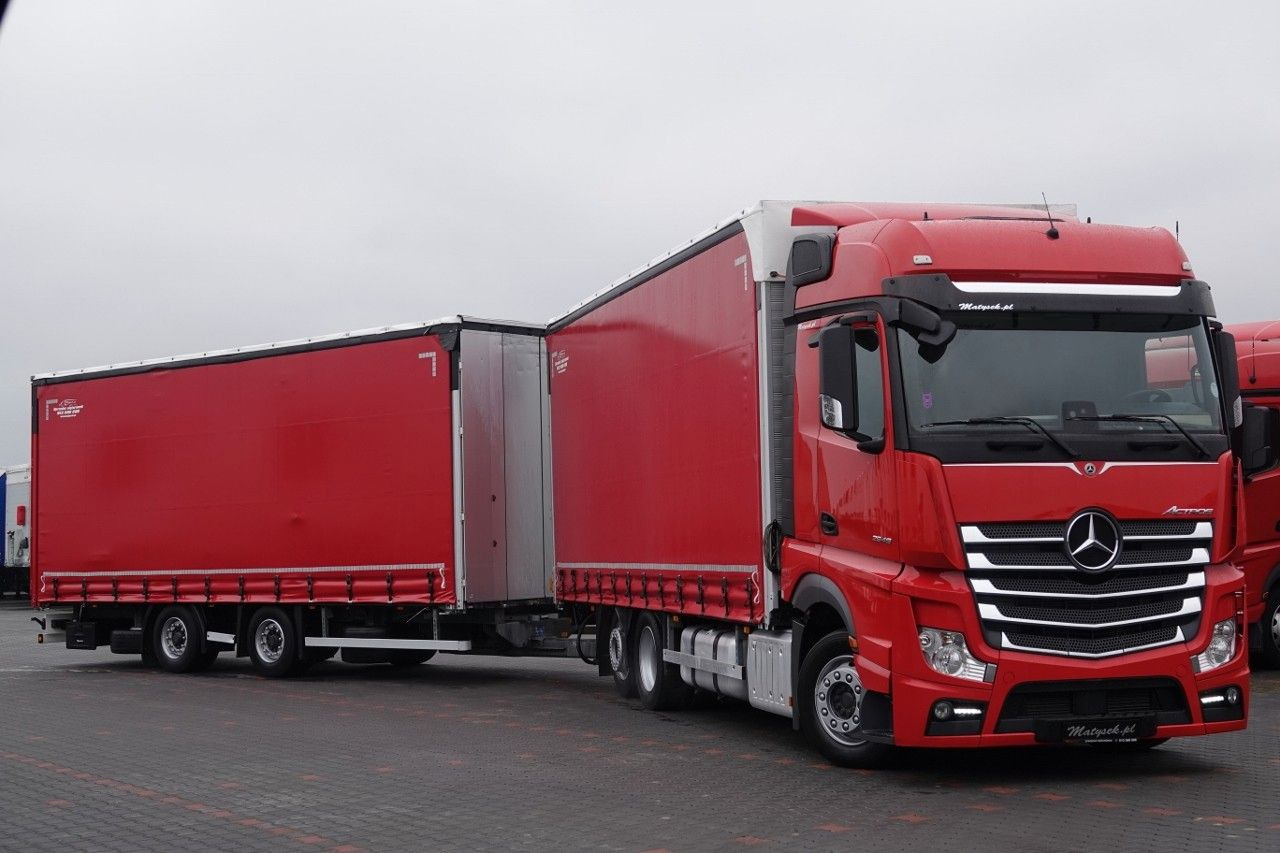 Mercedes-Benz ACTROS 2548 / ZESTAW TANDEM 120 M3 / PRZEJAZDOWY - Curtain side truck: picture 3 Mercedes-Benz ACTROS 2548 / ZESTAW TANDEM 120 M3 / PRZEJAZDOWY - Curtain side truck: picture 3