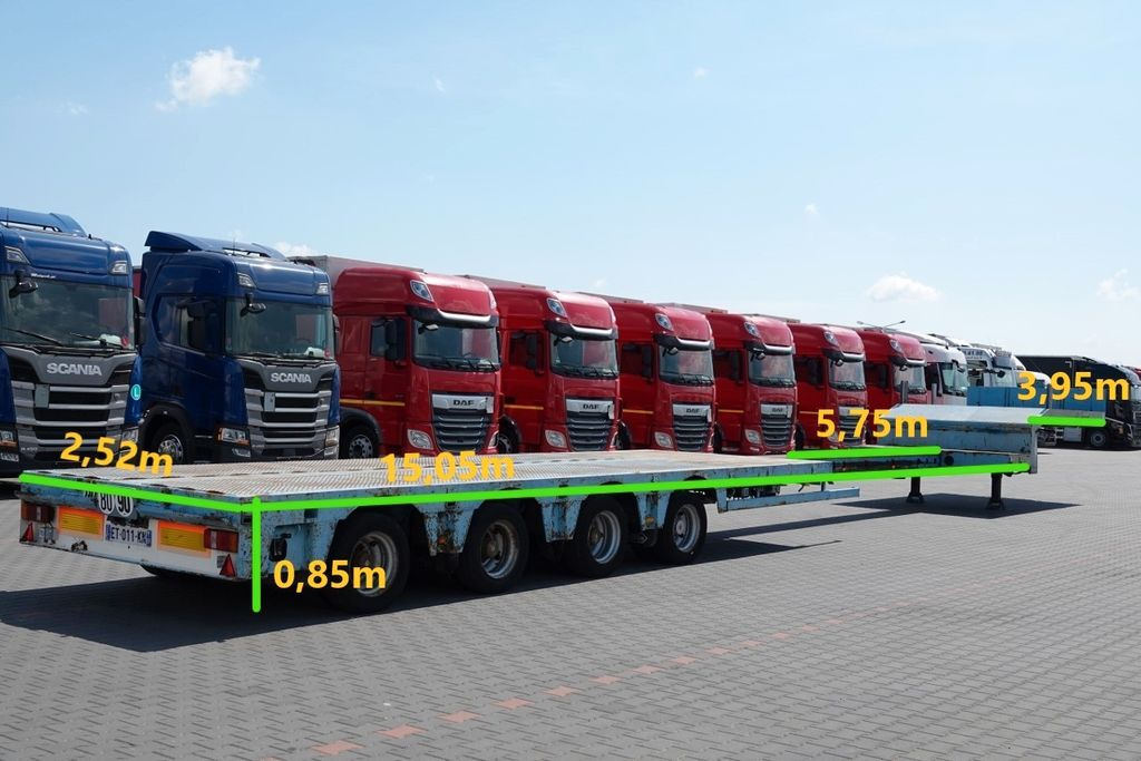 Nooteboom NISKOPODWOZIE / LAWETA / ROZCIĄGANA 19 M / 4 OSI - Low loader semi-trailer: picture 2 Nooteboom NISKOPODWOZIE / LAWETA / ROZCIĄGANA 19 M / 4 OSI - Low loader semi-trailer: picture 2