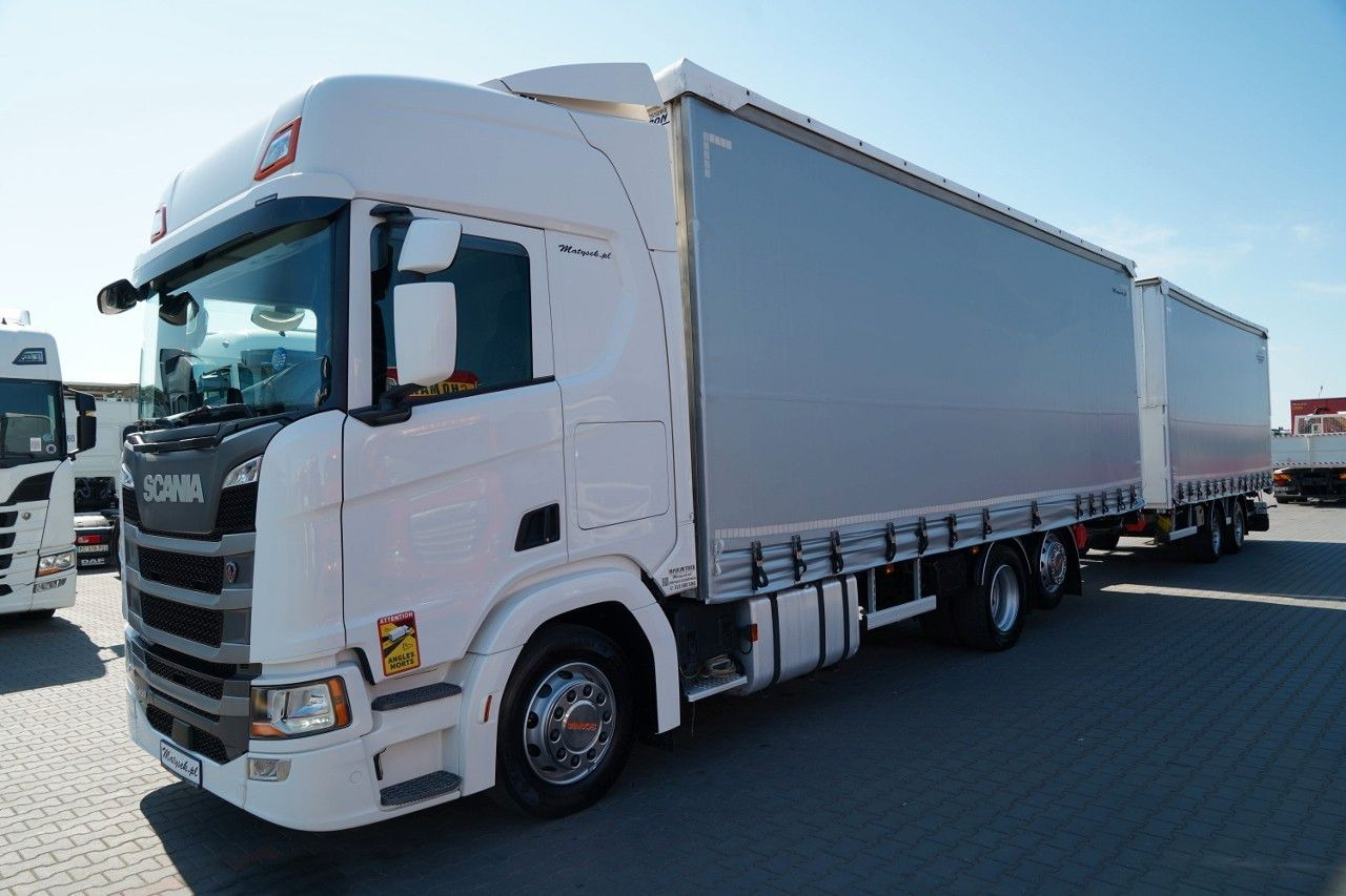 Scania R 450 / ZESTAW TANDEM 120 M3 / PRZEJAZDOWY / OŚ - Curtain side truck: picture 2 Scania R 450 / ZESTAW TANDEM 120 M3 / PRZEJAZDOWY / OŚ - Curtain side truck: picture 2