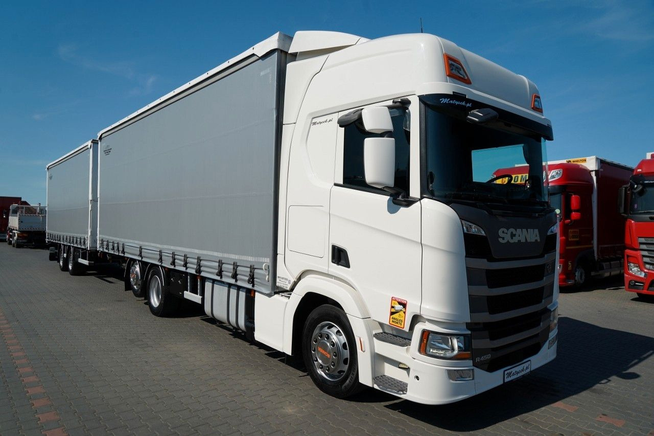 Scania R 450 / ZESTAW TANDEM 120 M3 / PRZEJAZDOWY / OŚ - Curtain side truck: picture 5 Scania R 450 / ZESTAW TANDEM 120 M3 / PRZEJAZDOWY / OŚ - Curtain side truck: picture 5
