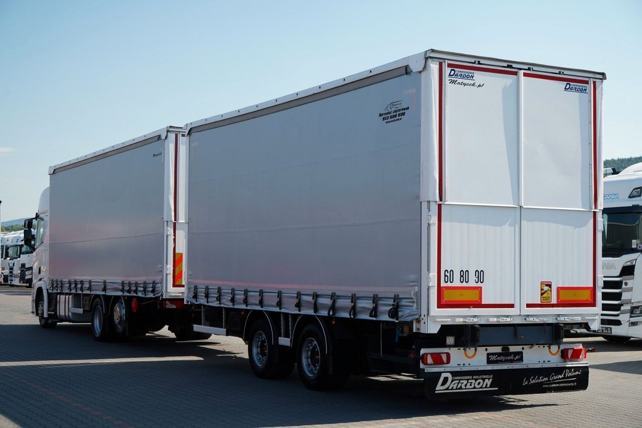 Scania R 450 / ZESTAW TANDEM 120 M3 / PRZEJAZDOWY / OŚ - Curtain side truck: picture 3 Scania R 450 / ZESTAW TANDEM 120 M3 / PRZEJAZDOWY / OŚ - Curtain side truck: picture 3