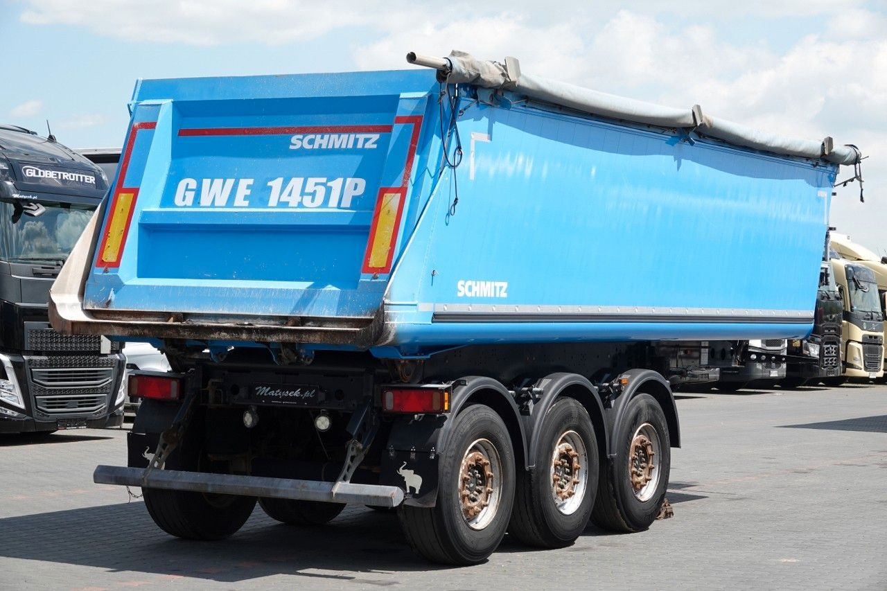 Tipper semi-trailer Schmitz Cargobull WYWROTKA 28 M3 / ALUMINIOWA / OŚ PODNOSZONA: picture 8