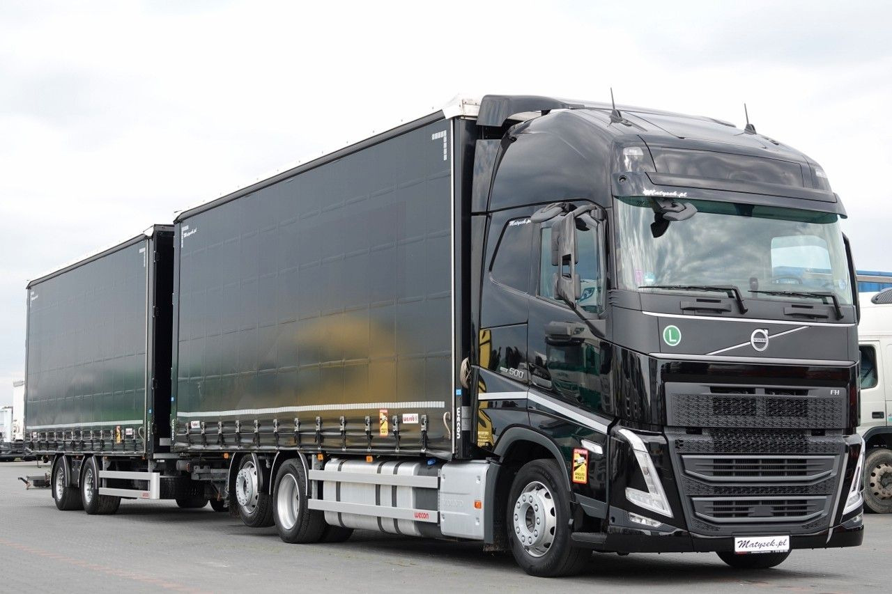 Volvo FH 500 / I-SAVE / XL / ZESTAW TANDEM PRZEJAZDOW - Curtain side truck: picture 1 Volvo FH 500 / I-SAVE / XL / ZESTAW TANDEM PRZEJAZDOW - Curtain side truck: picture 1