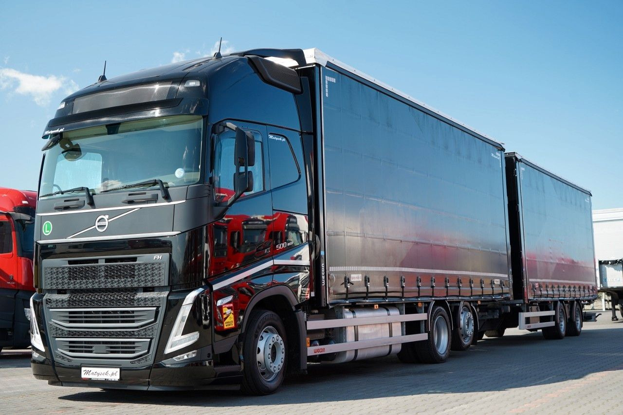 Volvo FH 500 / I-SAVE / XL / ZESTAW TANDEM PRZEJAZDOWY - Curtain side truck: picture 2 Volvo FH 500 / I-SAVE / XL / ZESTAW TANDEM PRZEJAZDOWY - Curtain side truck: picture 2