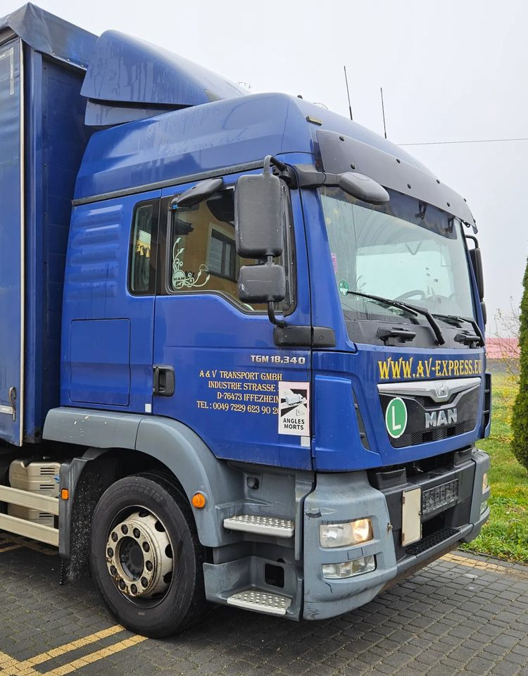 MAN TGM 18.340 / FIRANKA / SPROWADZONY / 9100 ŁADOWNOŚĆ / 18 PALET / E6 / WINDA / - Curtain side truck: picture 5 MAN TGM 18.340 / FIRANKA / SPROWADZONY / 9100 ŁADOWNOŚĆ / 18 PALET / E6 / WINDA / - Curtain side truck: picture 5