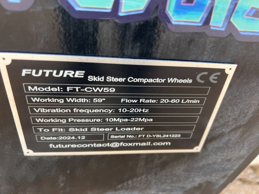 Future FT-CW59 Skid Steer Compactor Wheels - Roller: picture 4 Future FT-CW59 Skid Steer Compactor Wheels - Roller: picture 4
