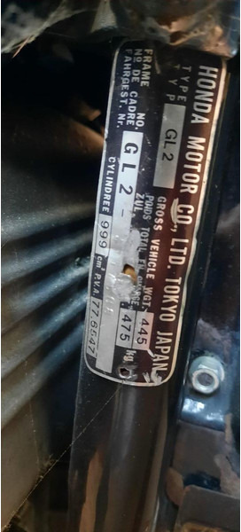 Honda GL 2 Goldwing - Motorcycle: picture 4 Honda GL 2 Goldwing - Motorcycle: picture 4