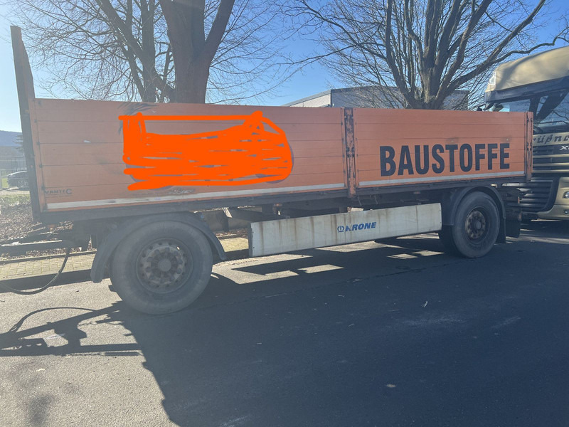 Krone Baustoff Anhänger Luftgefedert ABS - Dropside/ Flatbed trailer: picture 1 Krone Baustoff Anhänger Luftgefedert ABS - Dropside/ Flatbed trailer: picture 1