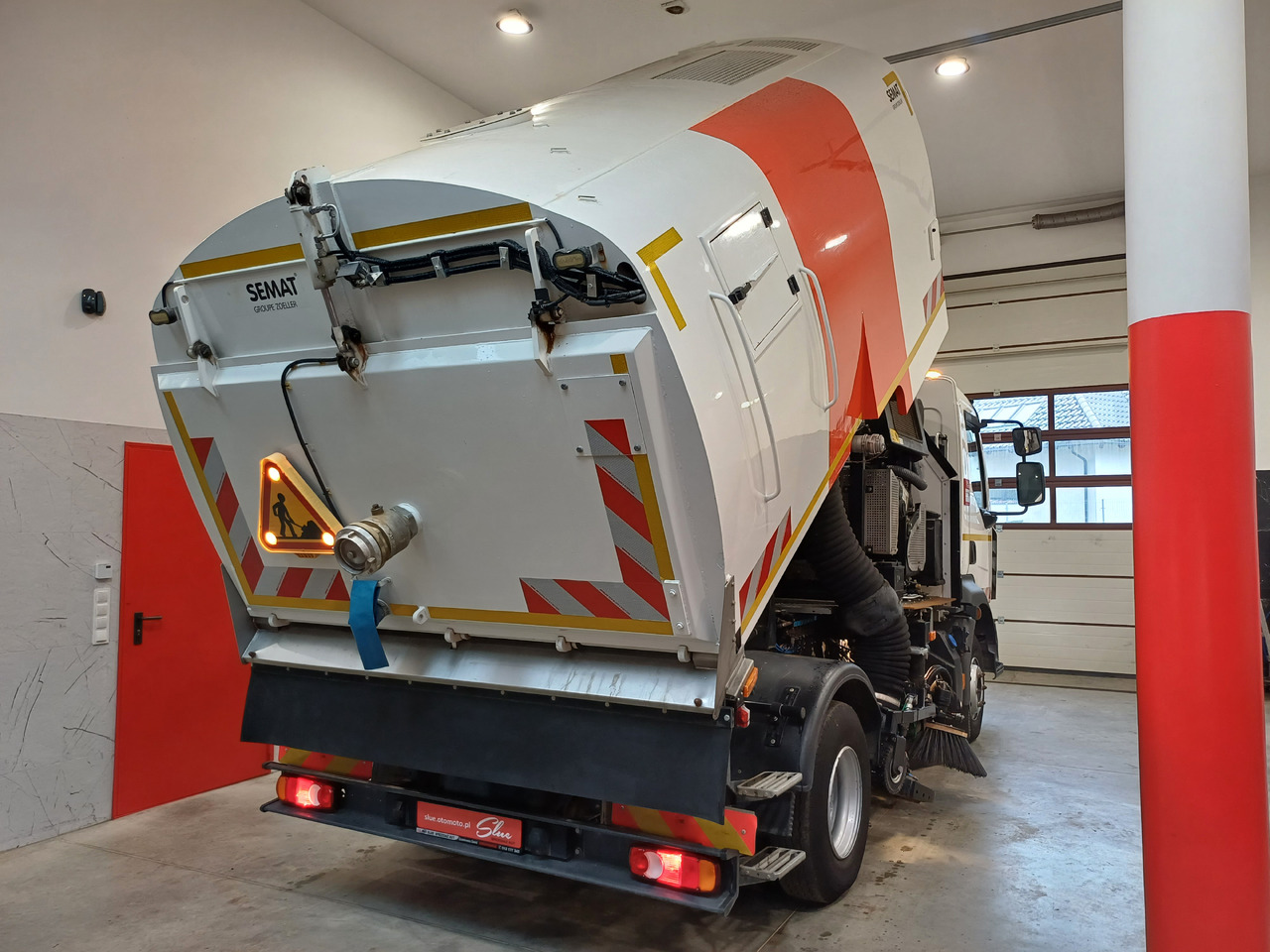 Road sweeper RENAULT D12 Zamiatarka Kehrmaschine 2 Motoren SEMAT Zoeller Szczotki L/R Euro 6 PM10 2017r: picture 8