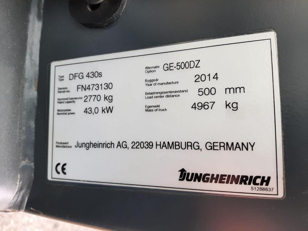 Diesel forklift Jungheinrich DFG 430s 43kW: picture 10