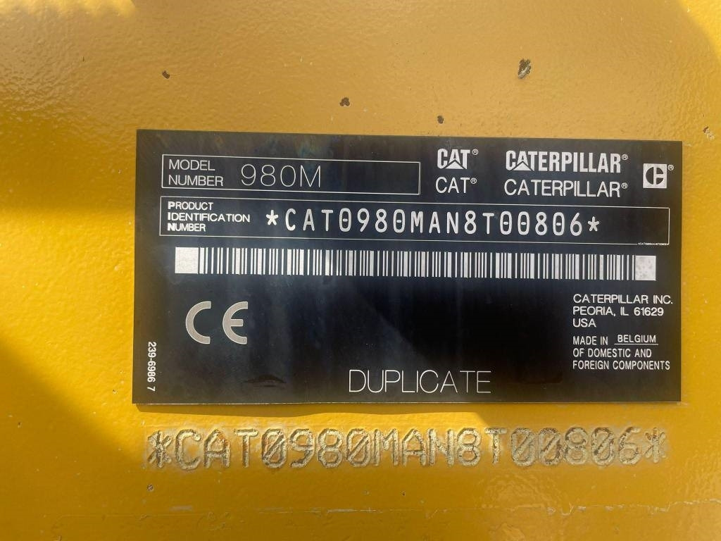 CAT 980M - Wheel loader: picture 2 CAT 980M - Wheel loader: picture 2