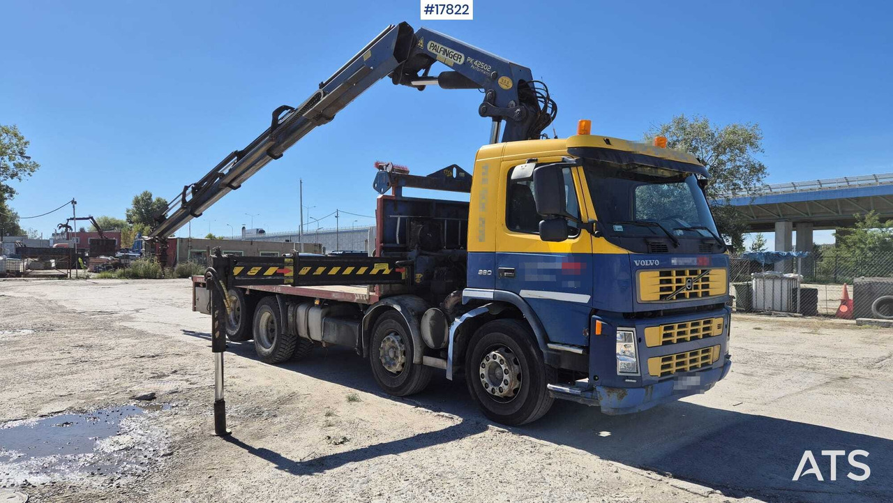 Truck VOLVO FM12 HDS - PALFINGER PK 42502 - Dropside/ Flatbed truck, Crane truck: picture 1 Truck VOLVO FM12 HDS - PALFINGER PK 42502 - Dropside/ Flatbed truck, Crane truck: picture 1