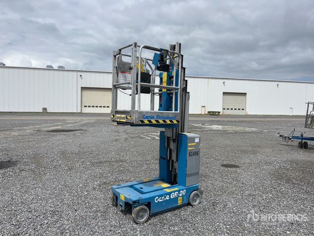 2008 Genie GR-20 Vertical Mast Lift - Vertical mast lift: picture 1 2008 Genie GR-20 Vertical Mast Lift - Vertical mast lift: picture 1