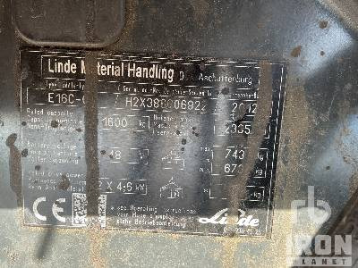 LINDE E16C 1600 kg - Electric forklift: picture 5 LINDE E16C 1600 kg - Electric forklift: picture 5