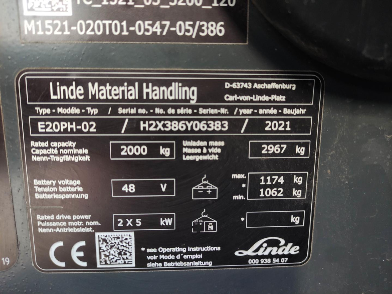 Electric forklift Linde E20PH-02-386-EVO: picture 7