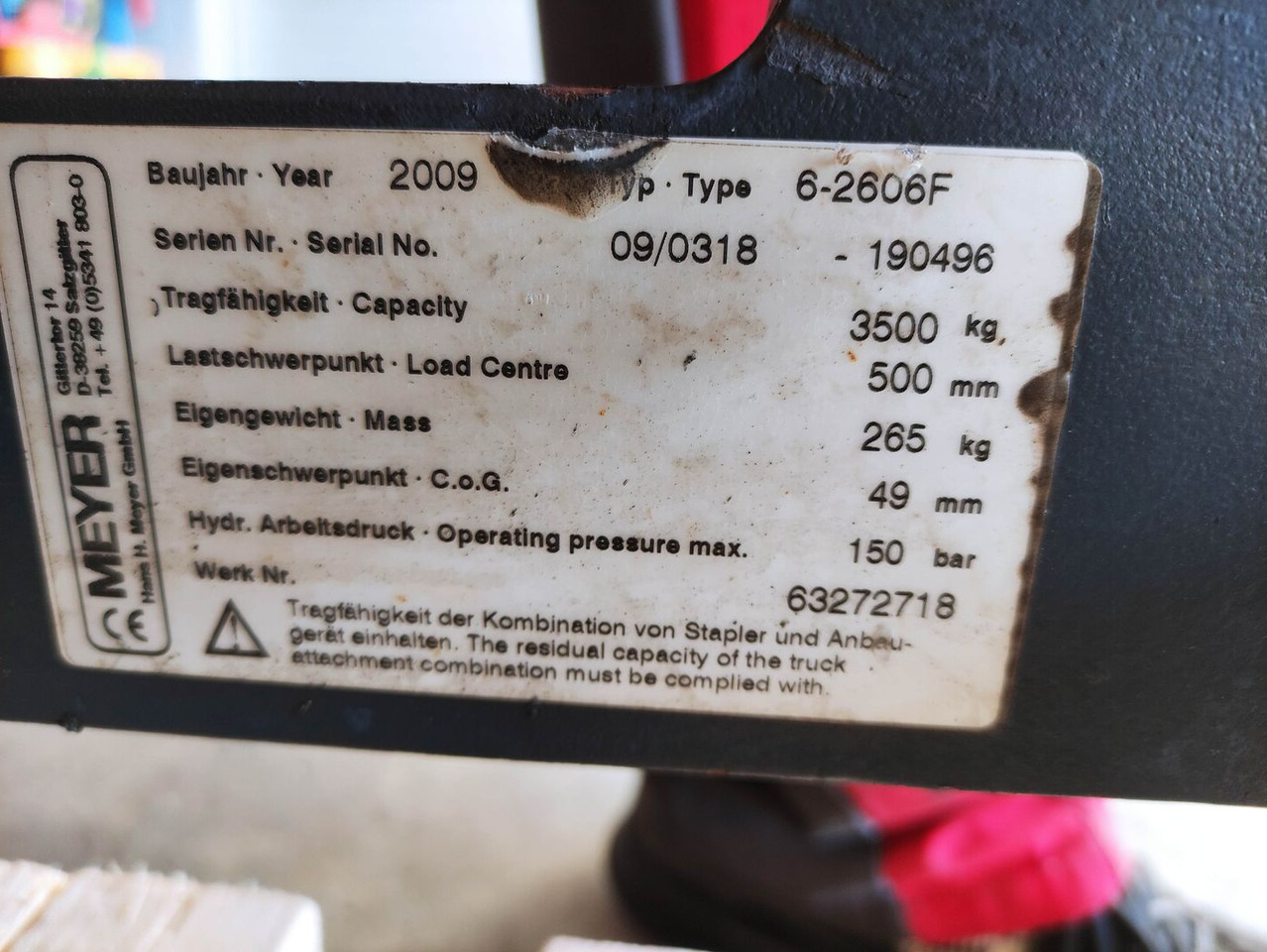 Meyer 6-2606F - Forks: picture 5 Meyer 6-2606F - Forks: picture 5