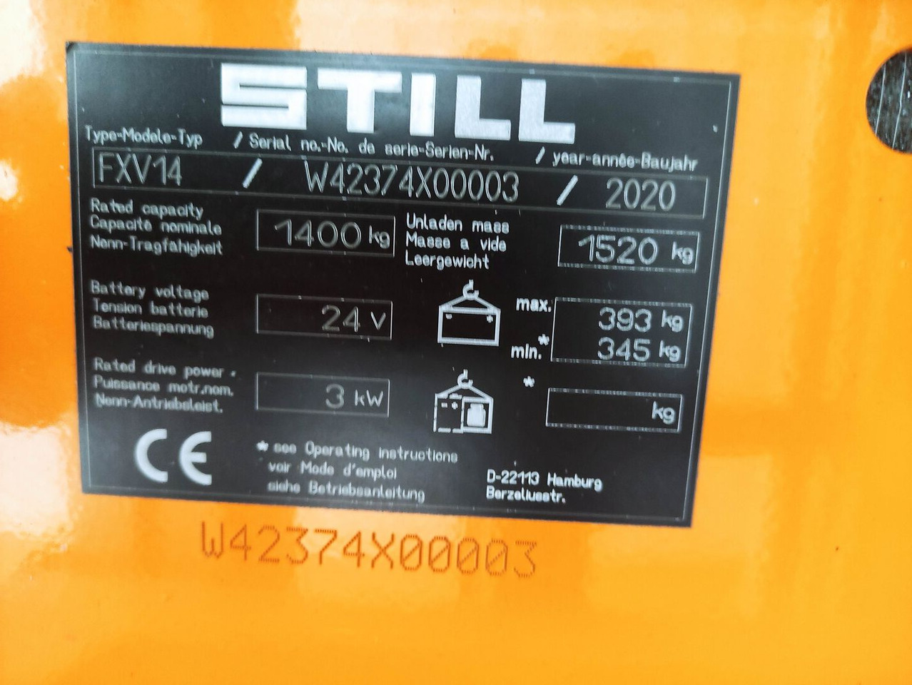 Still FXV 14 - Stacker: picture 5 Still FXV 14 - Stacker: picture 5