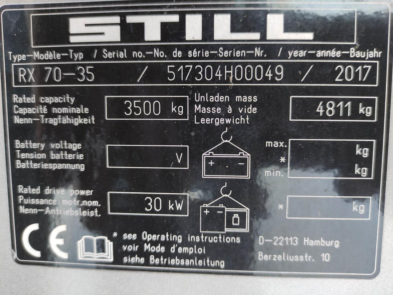 Diesel forklift Still RX70-35: picture 6