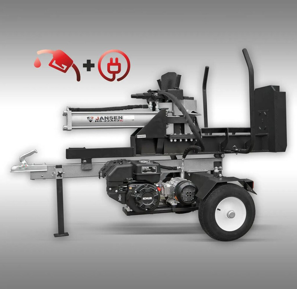 Jansen HS-22A62K, Spalinowa + Elektryc - Log splitter: picture 1 Jansen HS-22A62K, Spalinowa + Elektryc - Log splitter: picture 1