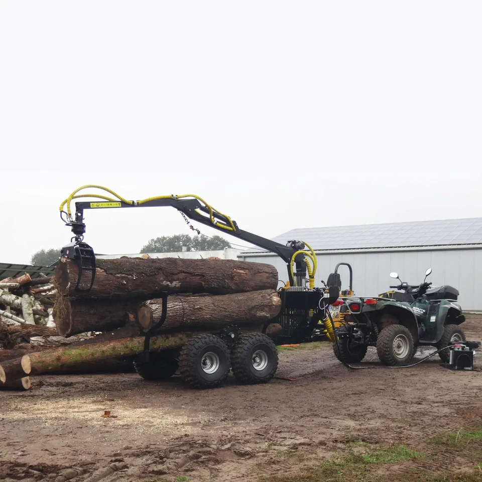 Przyczepa leśna Jansen HRW-15 z Dźwigiem / Żurawiem leśnym do zrywki drewna - Forestry trailer: picture 5 Przyczepa leśna Jansen HRW-15 z Dźwigiem / Żurawiem leśnym do zrywki drewna - Forestry trailer: picture 5