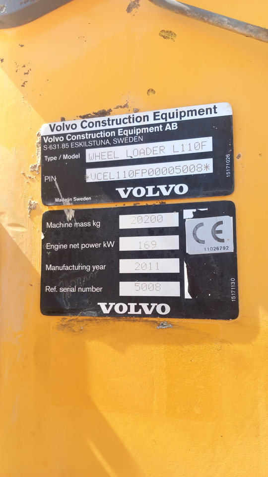 Volvo L110F - Wheel loader: picture 3 Volvo L110F - Wheel loader: picture 3