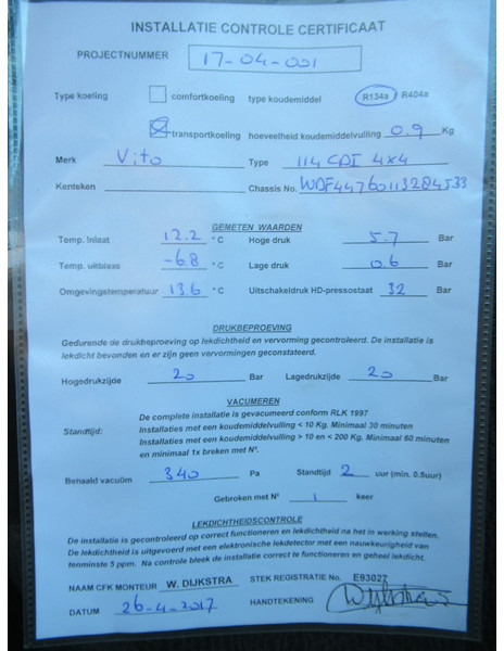 Refrigerated delivery van Mercedes-Benz Vito 639/5 4x4 113CDI DENSO koelinbouw: picture 19 Refrigerated delivery van Mercedes-Benz Vito 639/5 4x4 113CDI DENSO koelinbouw: picture 19