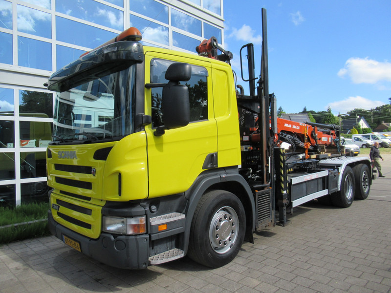 Scania P 340 B 6x2*4 VDL Haak - Kraan ATLAS 206.3E - Hook lift truck, Crane truck: picture 4 Scania P 340 B 6x2*4 VDL Haak - Kraan ATLAS 206.3E - Hook lift truck, Crane truck: picture 4