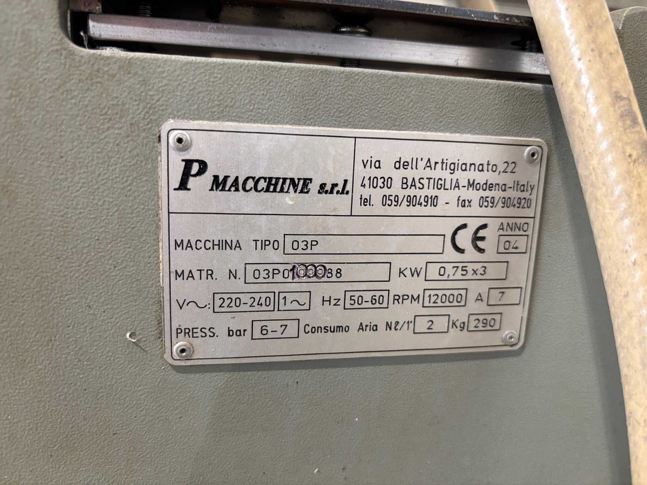 Three-spindle copy milling cutter P macchine s.r.l 03P - Milling machine: picture 4 Three-spindle copy milling cutter P macchine s.r.l 03P - Milling machine: picture 4