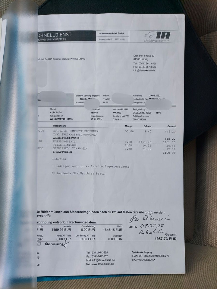 Audi A4 1.6 Limousine Klima Sitzheiz. PDC AHK - Saloon car: picture 3 Audi A4 1.6 Limousine Klima Sitzheiz. PDC AHK - Saloon car: picture 3