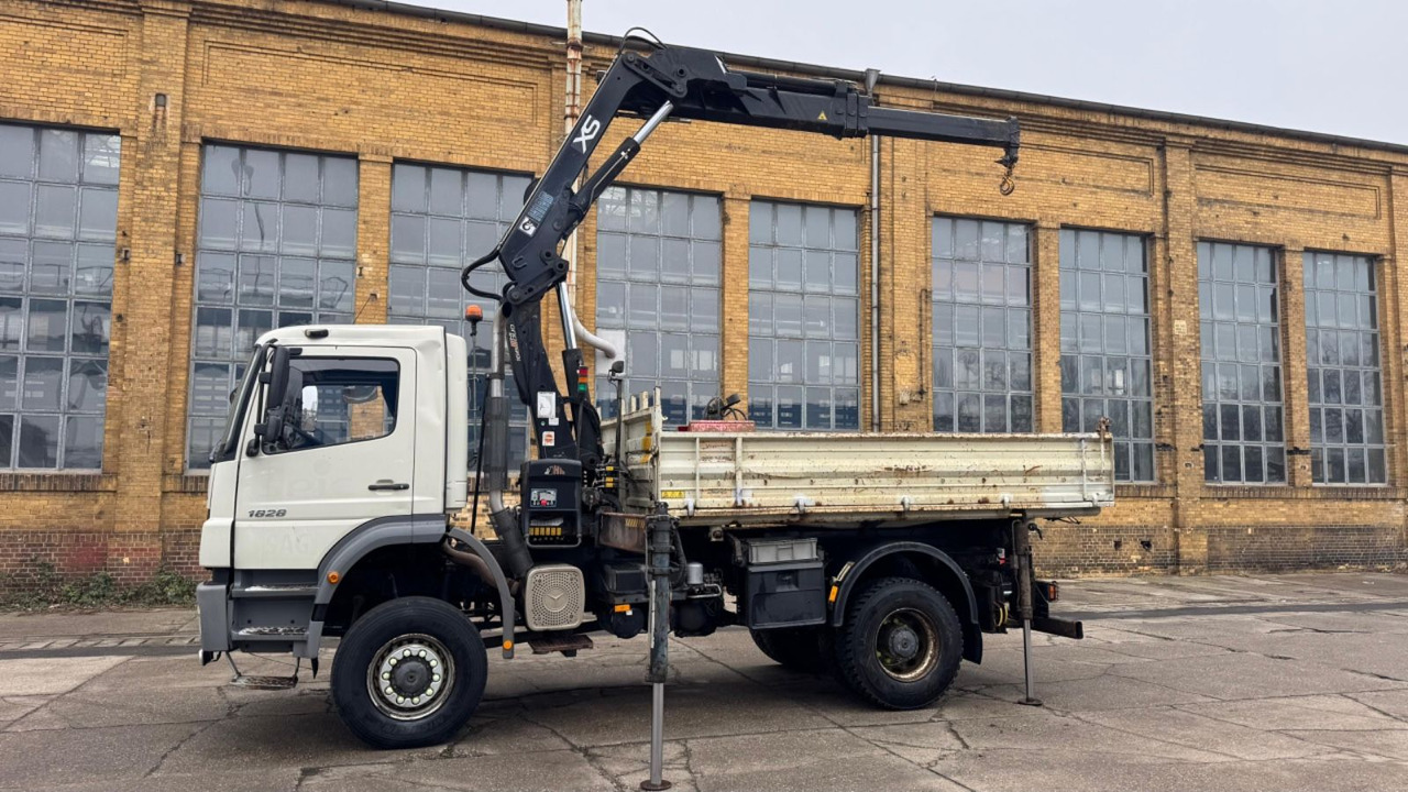 Mercedes-Benz AXOR 1828 MEILER HIAB 166 ES KRAN ALLRAD 4X4 Mercedes-Benz AXOR 1828 MEILER HIAB 166 ES KRAN ALLRAD 4X4 - Tipper, Crane truck: picture 2 Mercedes-Benz AXOR 1828 MEILER HIAB 166 ES KRAN ALLRAD 4X4 Mercedes-Benz AXOR 1828 MEILER HIAB 166 ES KRAN ALLRAD 4X4 - Tipper, Crane truck: picture 2