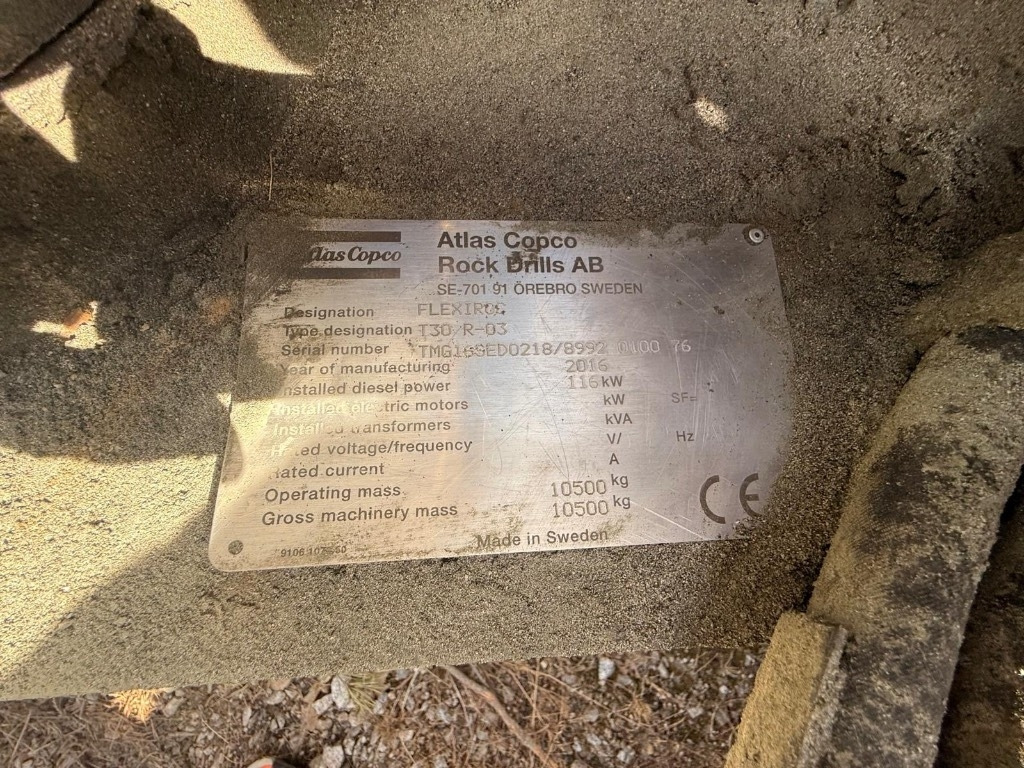 Atlas Copco FLEXIROC T30 R-03 - Drilling rig: picture 2 Atlas Copco FLEXIROC T30 R-03 - Drilling rig: picture 2