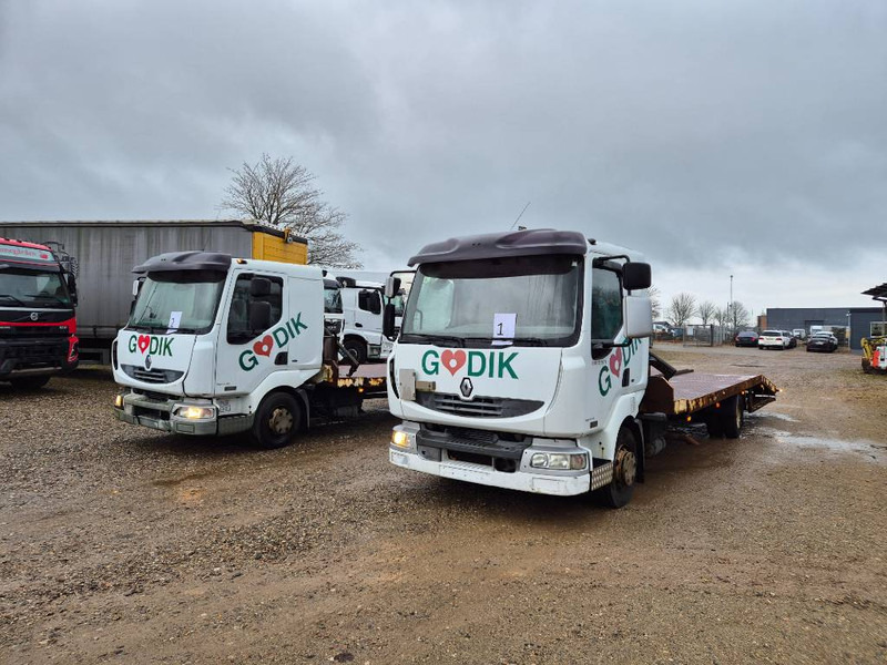 Renault 220 Machine/auto Transport and crane(2 stk) - Car transporter truck: picture 1 Renault 220 Machine/auto Transport and crane(2 stk) - Car transporter truck: picture 1